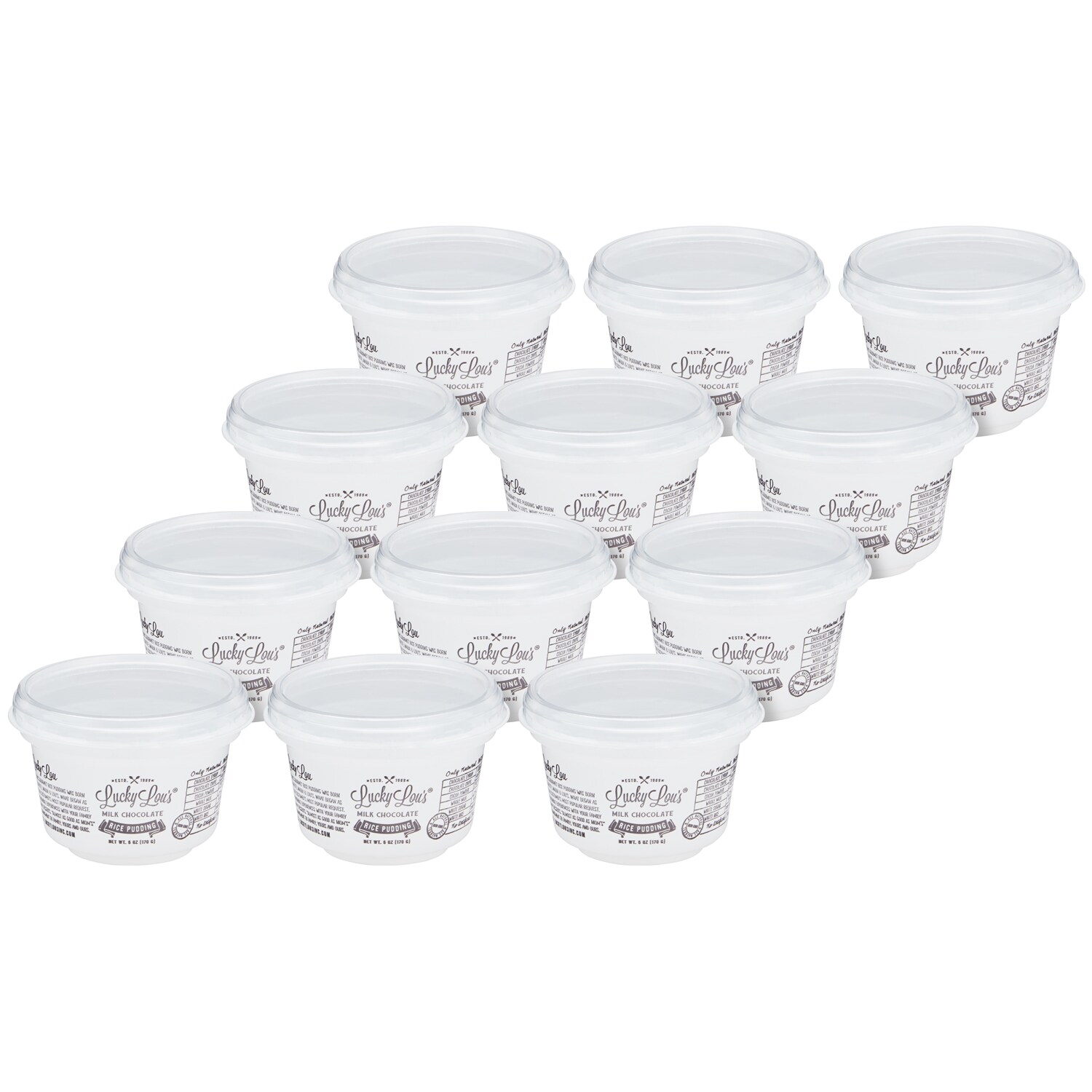 Lucky Lou's Gourmet Rice Pudding, Milk Chocolate