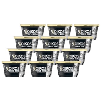 Oikos Triple Zero Greek Nonfat Yogurt, Vanilla