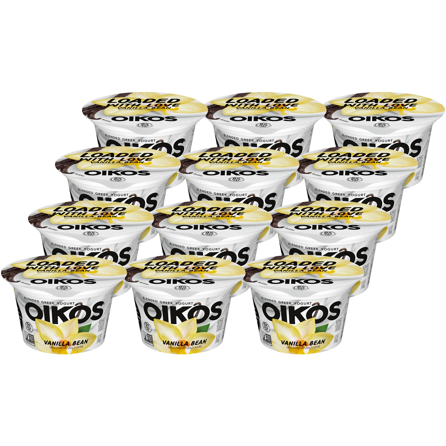 Oikos Blended Nonfat Greek Yogurt, Vanilla Bean