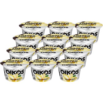 Dannon Oikos Blended Nonfat Greek Yogurt, Vanilla Bean