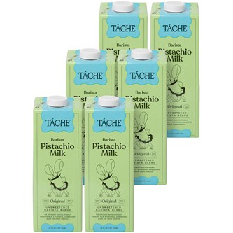 Tache Barista Pistachio Milk, Original Unsweetened, Cartons