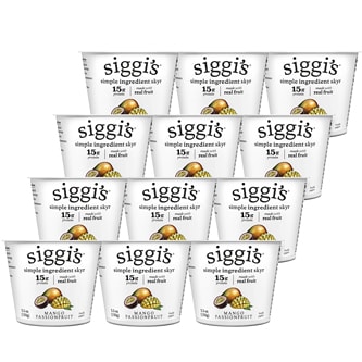 Siggi's Skyr Simple Ingredient Icelandic-Style Strained Low-Fat Yogurt, Mango Passion Fruit