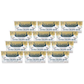 Icelandic Provisions Extra Creamy Skyr Whole Milk Yogurt, Vanilla Bean