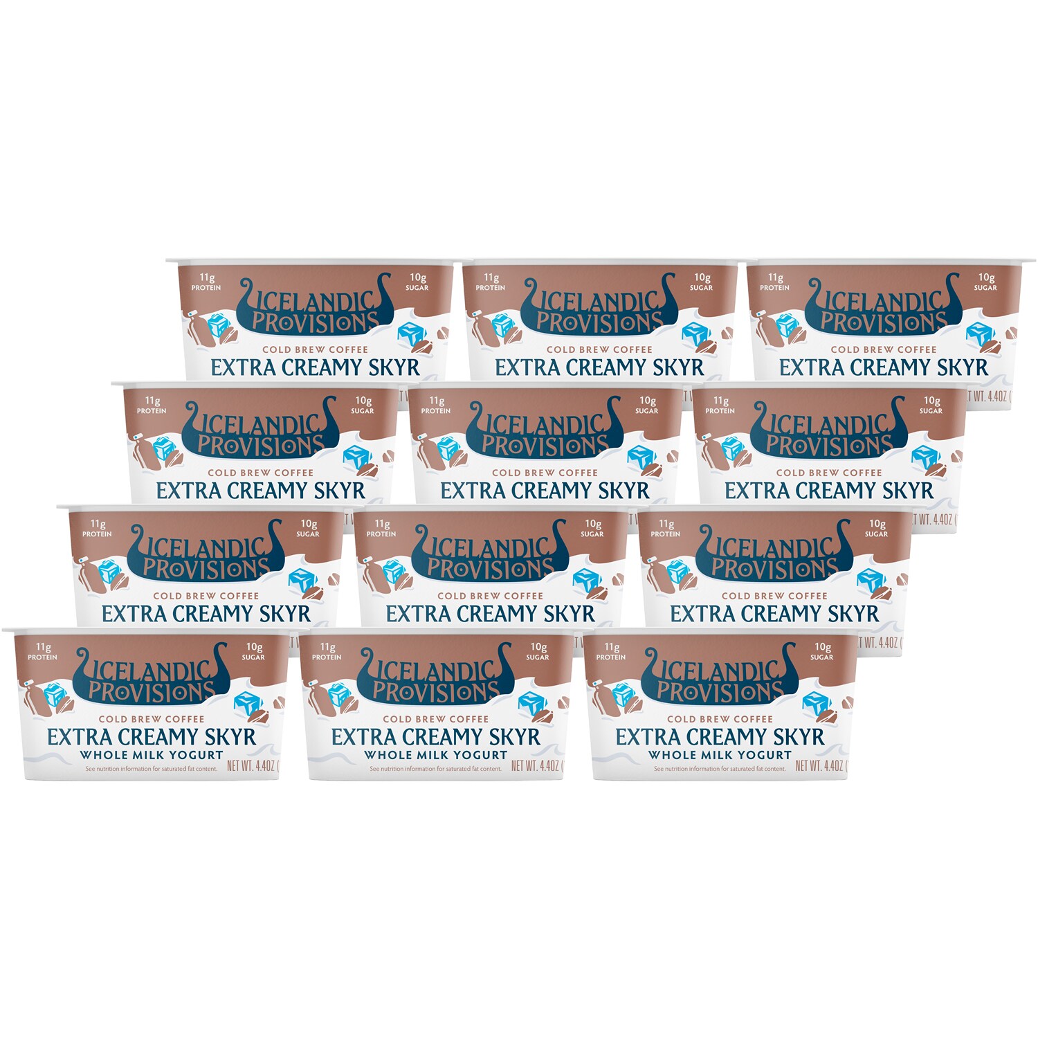 Icelandic Provisions Extra Creamy Skyr Whole Milk Yogurt, Cold Brew Coffee