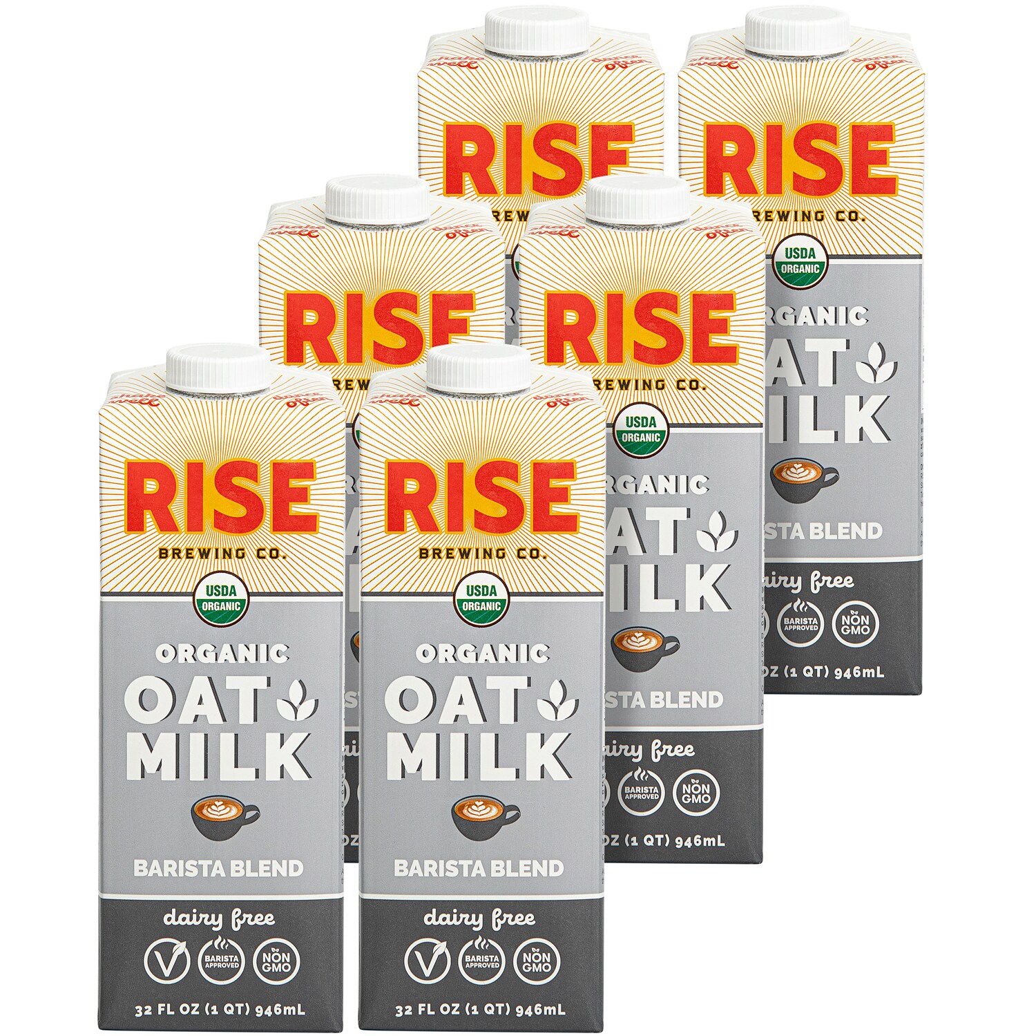 RISE Brewing Co. Organic Oat Milk, Barista Blend, Cartons