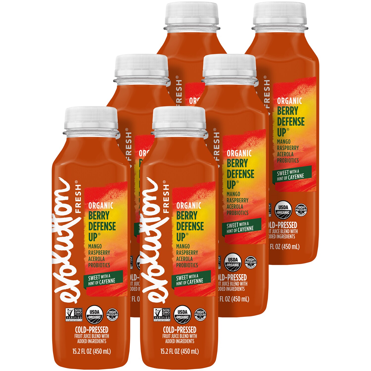 Evolution Fresh Cold-Pressed Organic Juice Blend, Berry Defense Up, Plastic Bottles