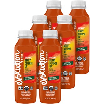 Evolution Fresh Cold-Pressed Organic Juice Blend, Berry Defense Up, Plastic Bottles