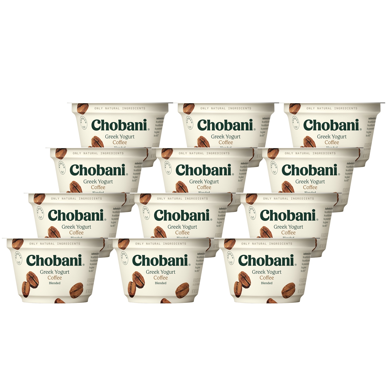 Chobani Reduced Fat Greek Yogurt, Coffee Blended