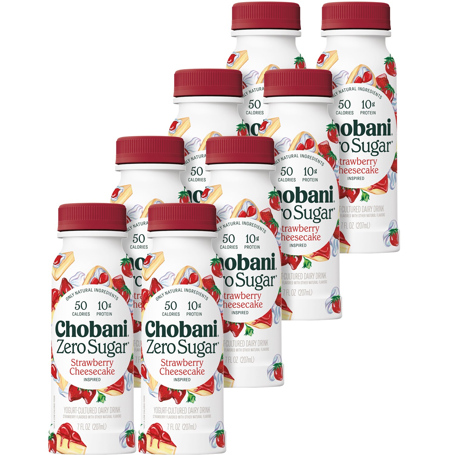 Chobani Zero Sugar Greek Yogurt Drink, Strawberry Cheesecake