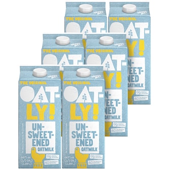 Oatly Oatmilk, Unsweetened, Cartons