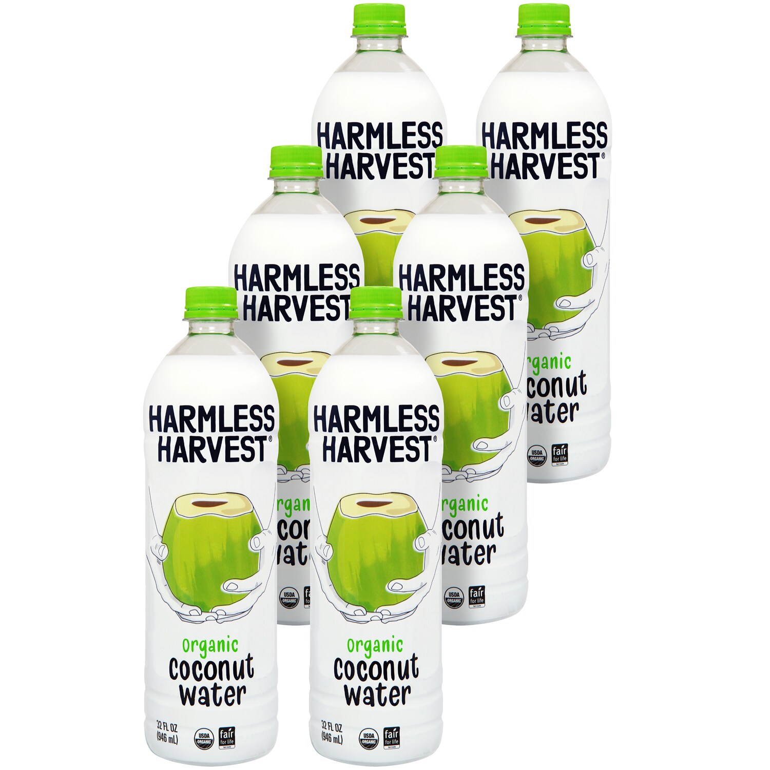 Harmless Harvest Organic Coconut Water, Plastic Bottles
