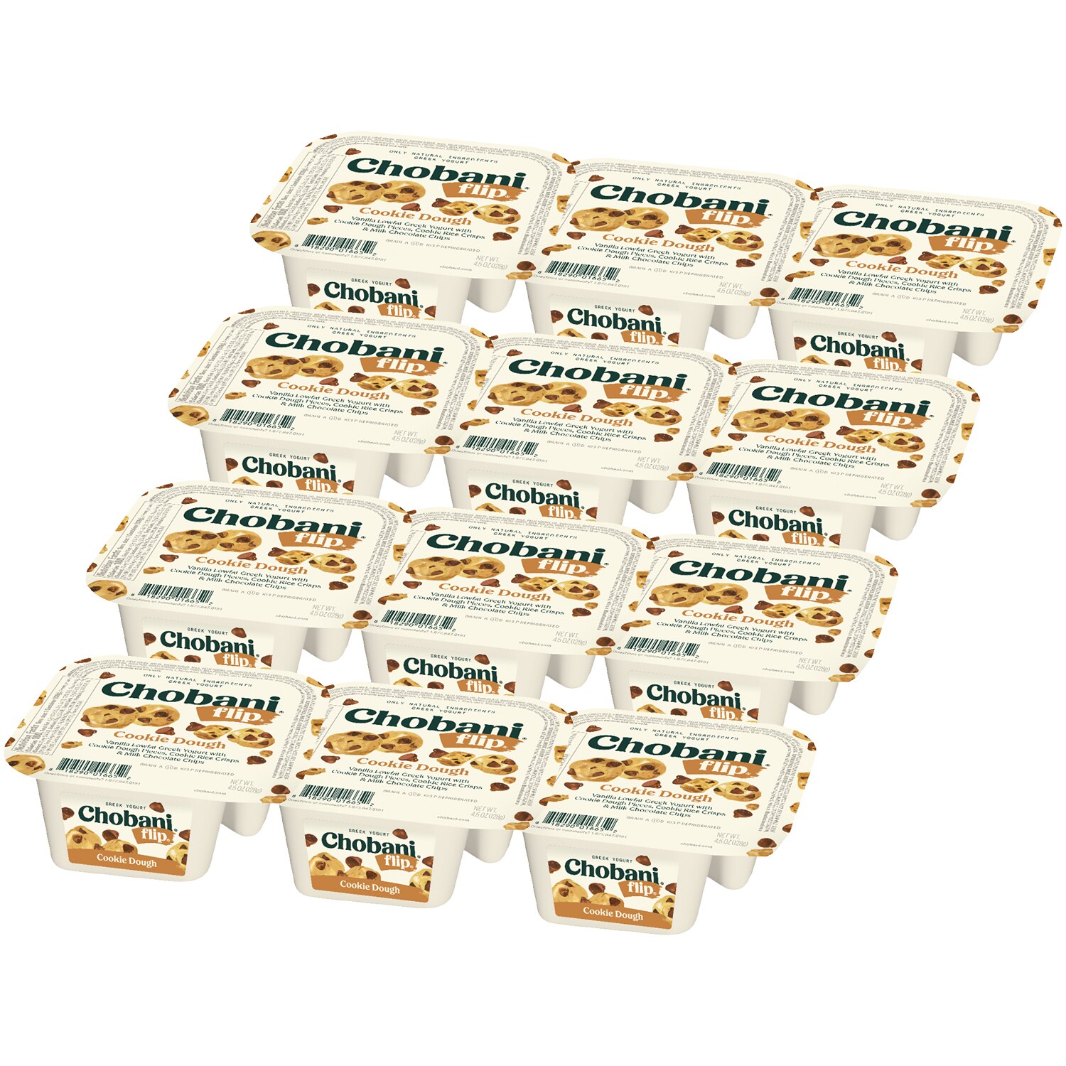 Chobani Flip Low-Fat Greek Yogurt, Cookie Dough