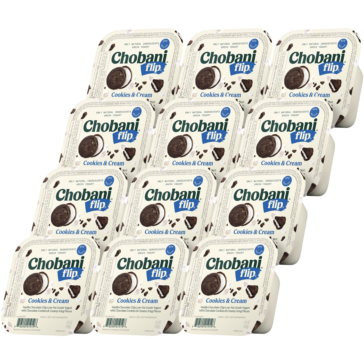 Chobani Flip Low-Fat Greek Yogurt, Cookies & Cream