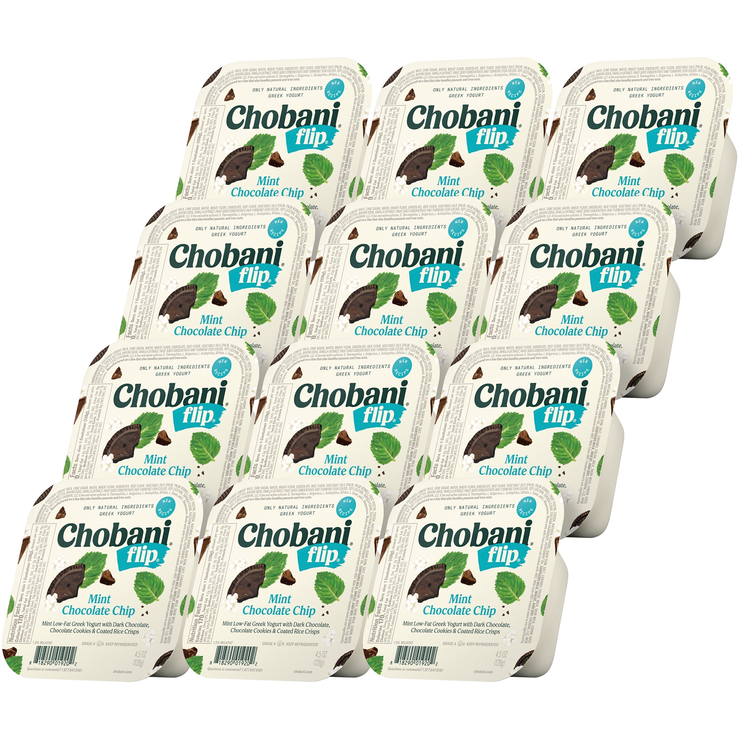 Chobani Flip Low-Fat Greek Yogurt, Mint Chocolate Chip