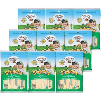 Organic Valley Mozzarella Stringles, Case