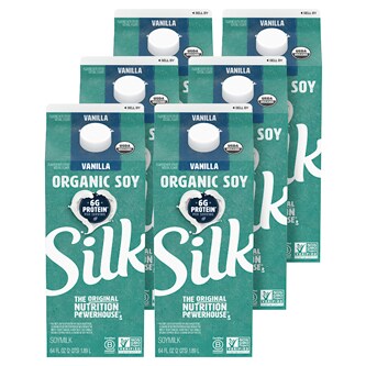 Silk Soymilk, Vanilla, Cartons