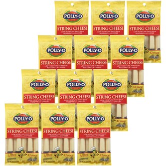 Polly-O Mozzarella String Cheese, Case