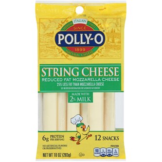 Polly-O Mozzarella Cheese String made w/ 2% Milk