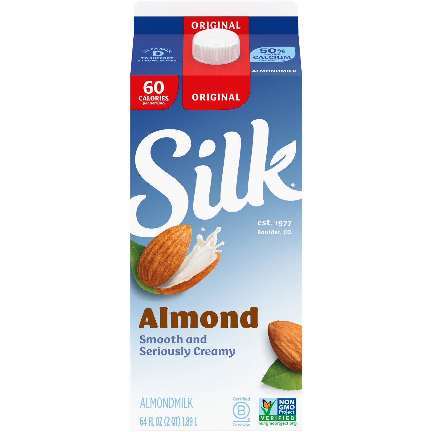 Silk Almondmilk, Original, Carton