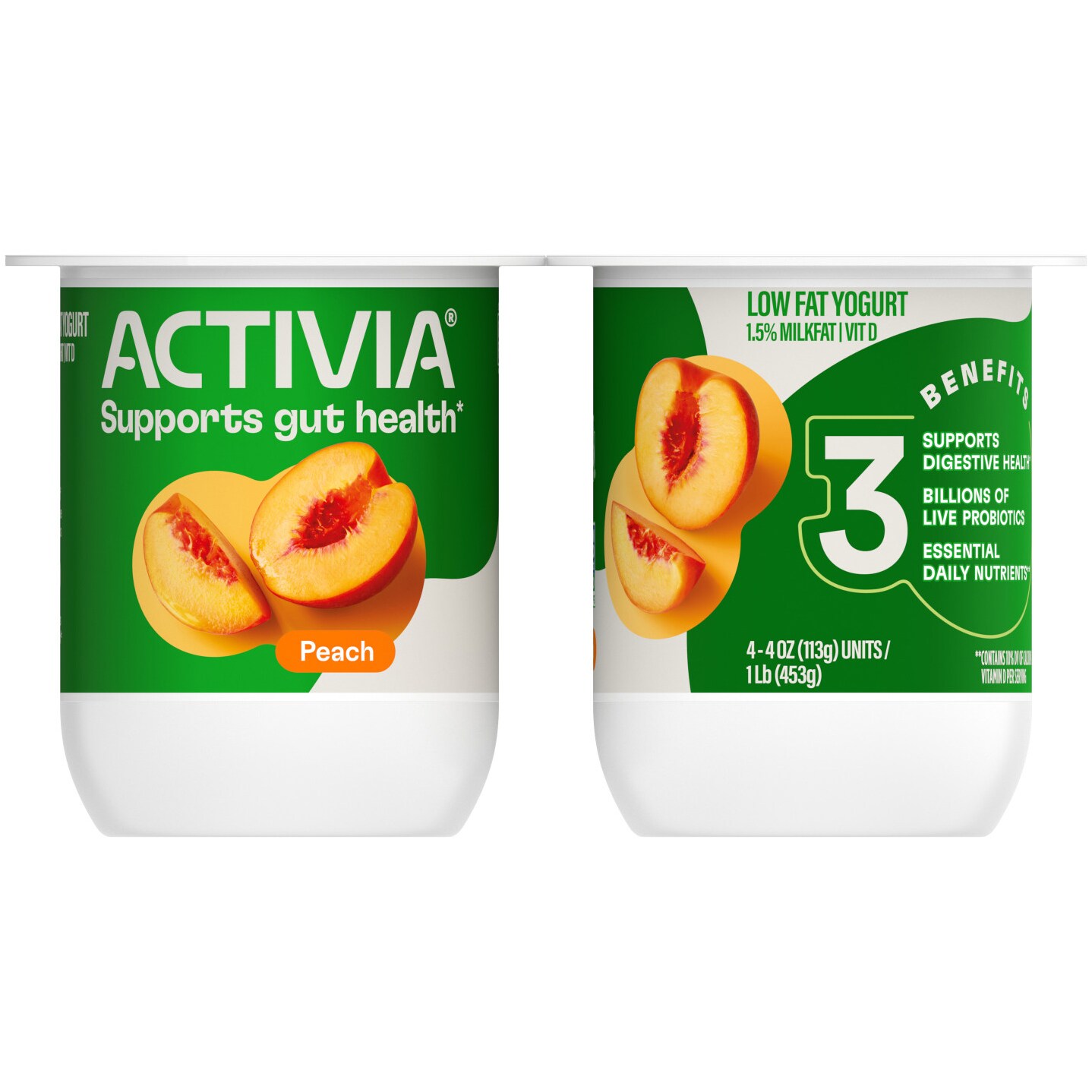 Activia Yogurt, Peach