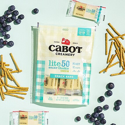 Cabot Serious Snacking 50% Reduced Fat Sharp Cheddar Cheese Bars, image 2 of 2 slides