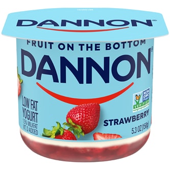 Dannon Fruit on the Bottom Lowfat Yogurt, Strawberry