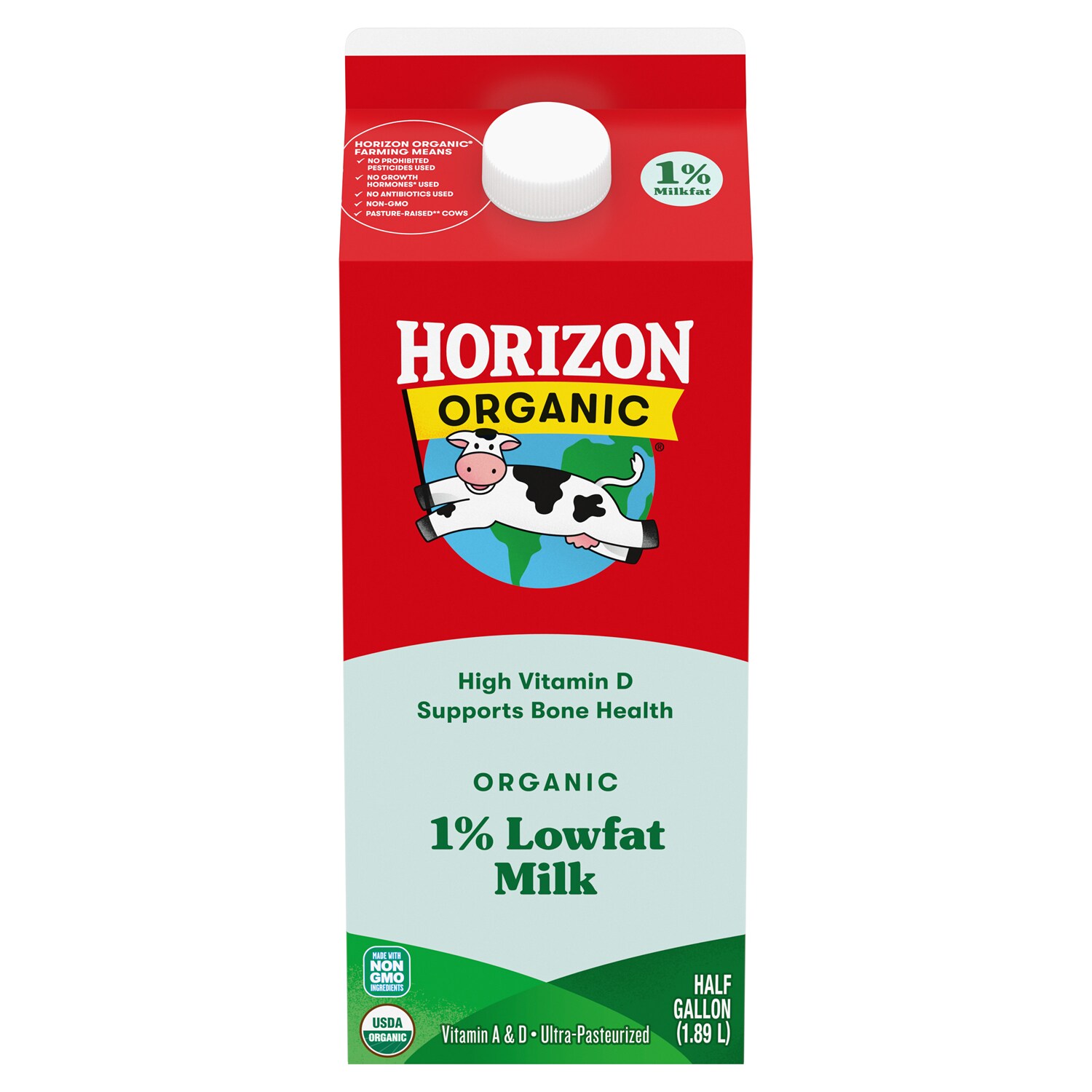 Horizon Organic 1% Milk, Carton