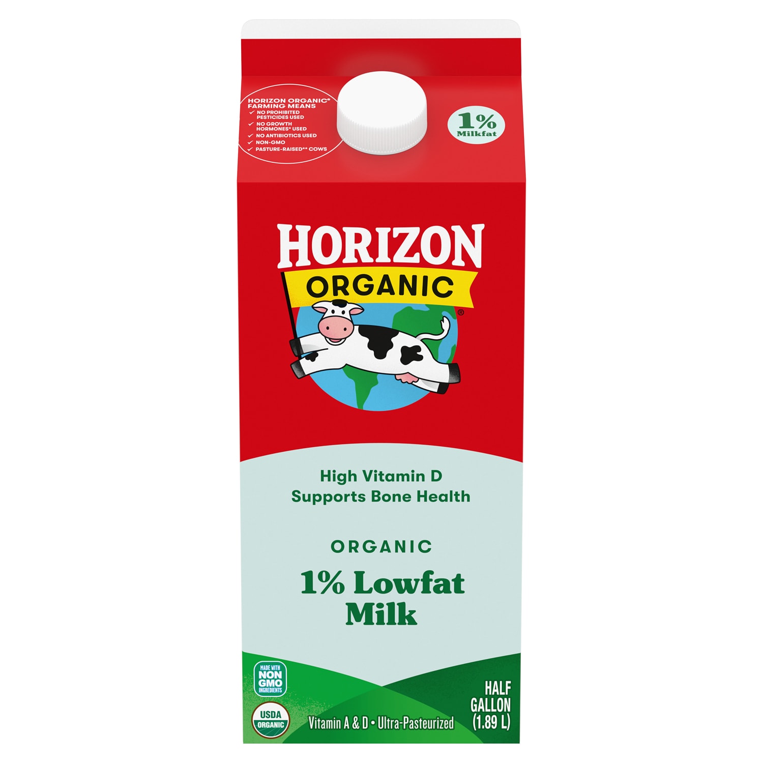 Horizon Organic 1% Milk, Carton