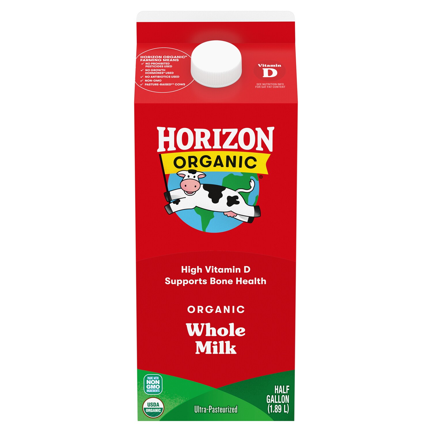 Horizon Organic Whole Milk, Carton
