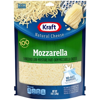 Kraft Natural Shredded Part-Skim Mozzarella Cheese