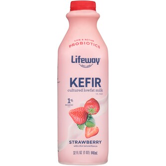 Lifeway Low-Fat Kefir, Strawberry 