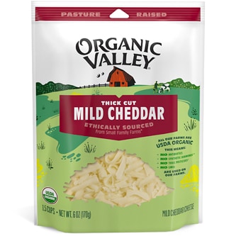 Organic Valley Shredded Cheddar Cheese
