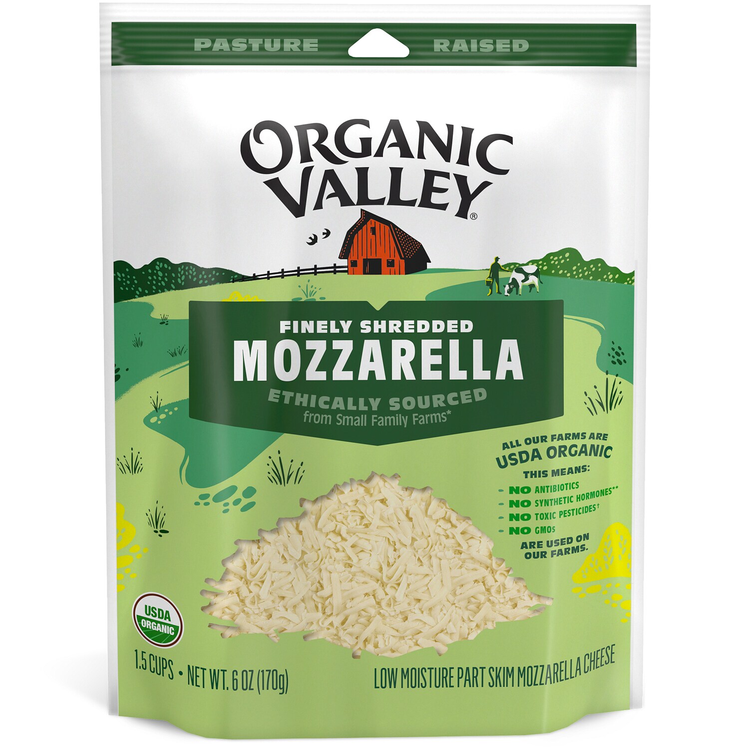 Organic Valley Shredded Mozzarella Cheese
