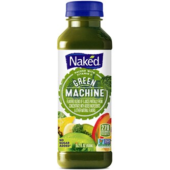 Naked Juice 100% Juice Smoothie, Green Machine, Plastic Bottle