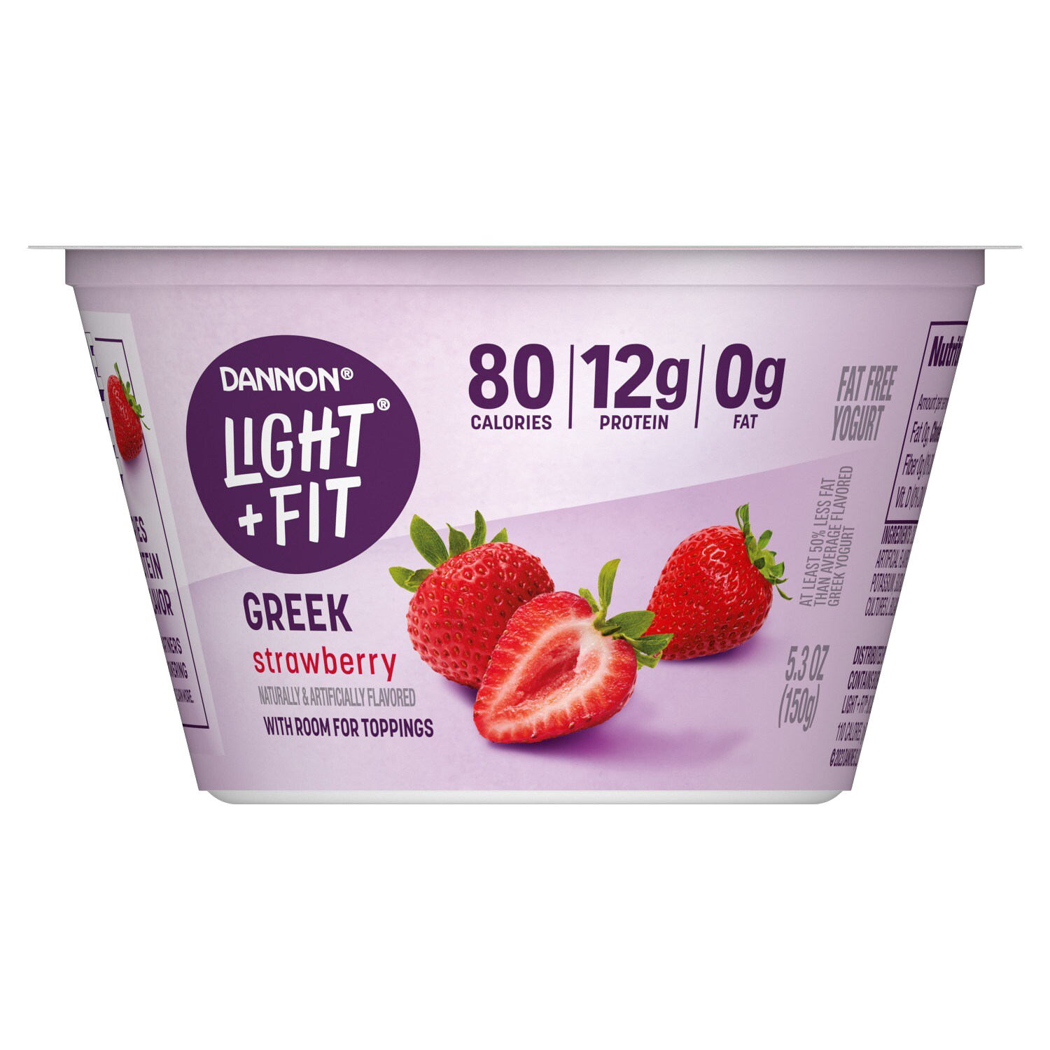 Light N Fit Nonfat Greek Yogurt, Strawberry