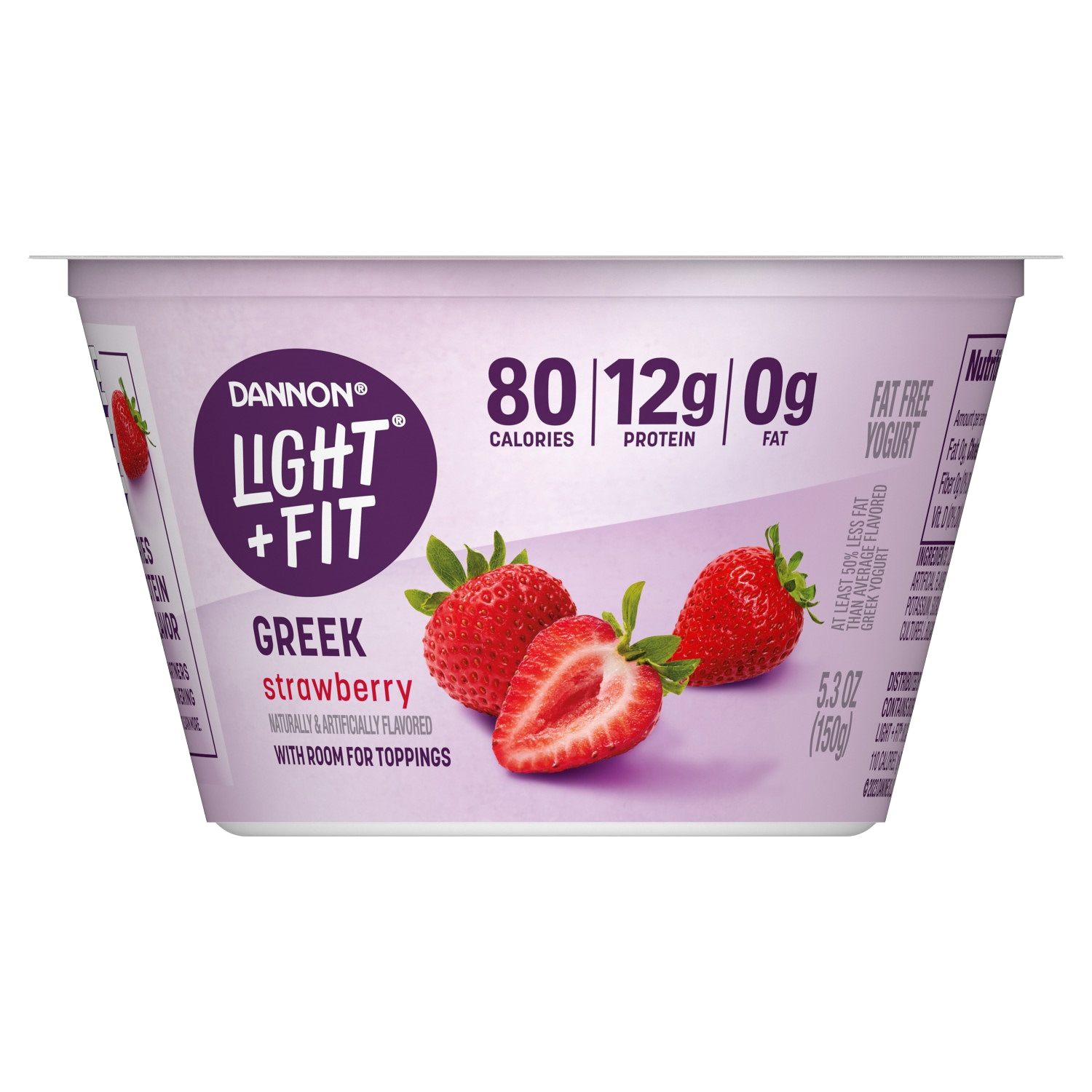 Dannon Light & Fit Nonfat Greek Yogurt, Strawberry
