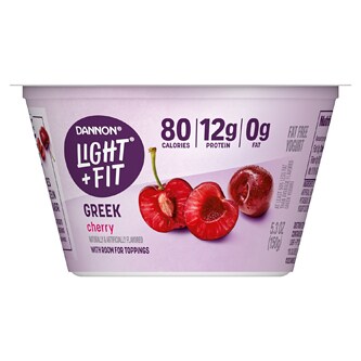 Light N Fit Nonfat Greek Yogurt, Cherry