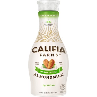 Califia Farms Almondmilk, Unsweetened, Plastic Bottle