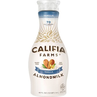 Califia Farms Almond Milk, Vanilla, Plastic Bottle
