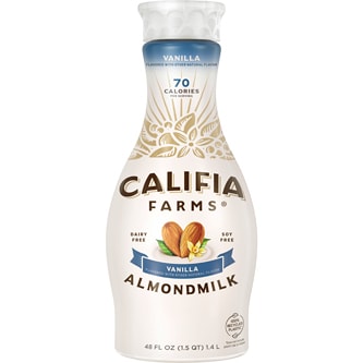 Califia Farms Almond Milk, Vanilla, Plastic Bottle
