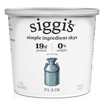 Siggi's Skyr Icelandic-Style Strained Non-Fat Yogurt, Plain