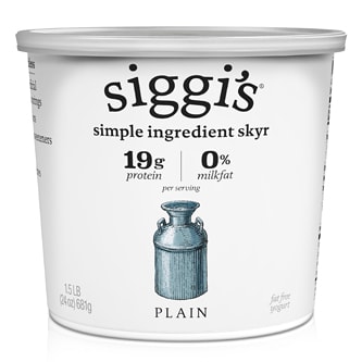 Siggi's Skyr Icelandic-Style Strained Non-Fat Yogurt, Plain