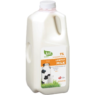 Just FreshDirect 1% Lowfat Milk, Plastic Bottle
