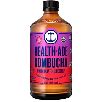 Health-Ade Kombucha, Pomegranate Blueberry, Glass Bottle