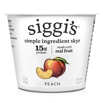 Siggi's Skyr Icelandic-Style Strained Non-Fat Yogurt, Peach