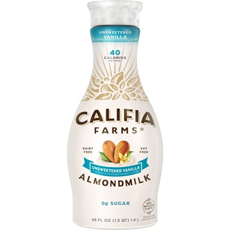 Califia Farms Almondmilk, Unsweetened Vanilla, Plastic Bottle