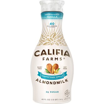 Califia Farms Almondmilk, Unsweetened Vanilla, Plastic Bottle