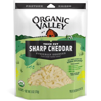 Organic Valley Shredded Sharp Cheddar Cheese