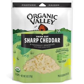 Organic Valley Shredded Sharp Cheddar Cheese