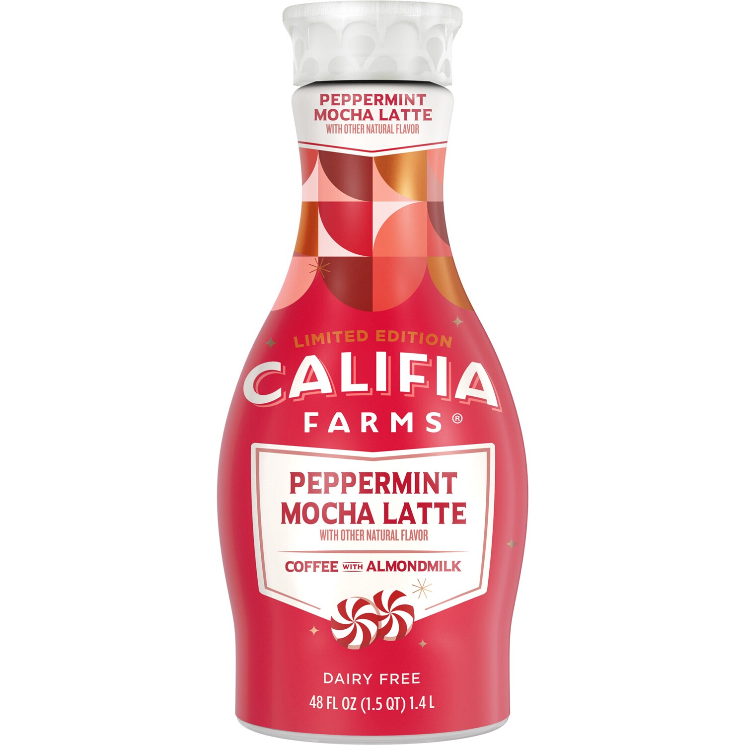 Califia Farms Cold Brew Coffee with Almondmilk, Peppermint Mocha, Plastic Bottle
